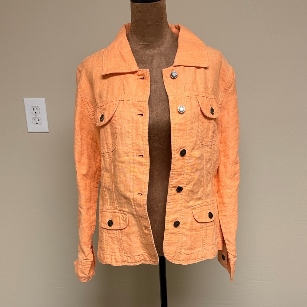 J. Jill Vibrant Orange Jacket